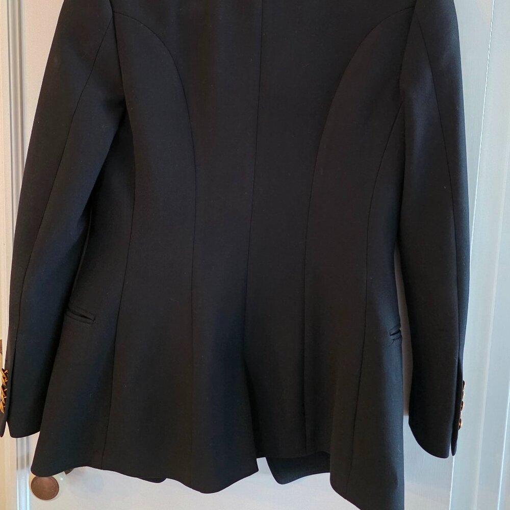 A.L.C. Sedgwick II Double Breasted Black Blazer Gold Buttons Size 0 (Old Money) - Picture 2 of 5